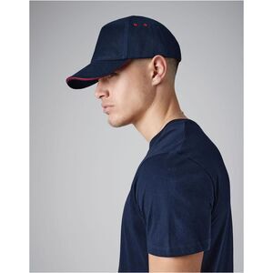 Beechfield Unisex Adult Ultimate Sandwich Peak Cap / Black/White